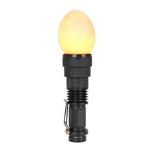 Kerbl LED schouwlamp, eiertestlamp met twee opzetstukken voor eiergroottes vanaf 18 mm