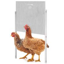 Kippenluik, schuifdeur "Profi" voor automatisch kippenluik, extra hoog, aluminium, 43 x 40 cm
