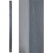 Vierkante houten paal grenen 7 x 7 x 180 cm, grijs gelakt
