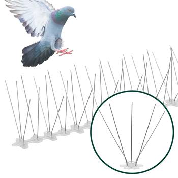 VOSS.garden vogelafweer set "Bird Spikes", duivenpinnen, afweerpinnen tegen vogels, 3 m