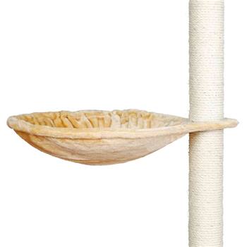Katten hangmand voor krabpalen, krabpaal vervangingsonderdeel, Ø 45 cm, beige