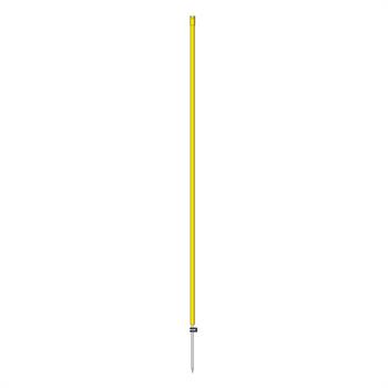 VOSS.farming opstelpaal 90cm, geel met enkele pen voor schrikdraadnetten