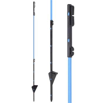 Glasvezelpaal, vervangingspaal voor wildafweernet, 90 cm, blauw