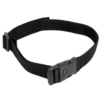 VOSS.minipet zwarte nylon halsband voor trainingshalsbanden