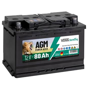 VOSS.farming "12V AGM accu 88Ah" voor schrikdraadapparaten