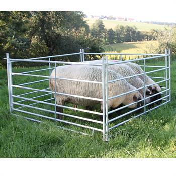 4x Steckfix-Hurdle, gegalvaniseerd schapen paneel, paneelhek 1.37 x 0.92 meter