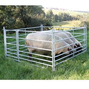 Set Steckfix Hurdle, schapen paneel, paneelhek met poort, 2,75 x 0,92 meter, verzinkt