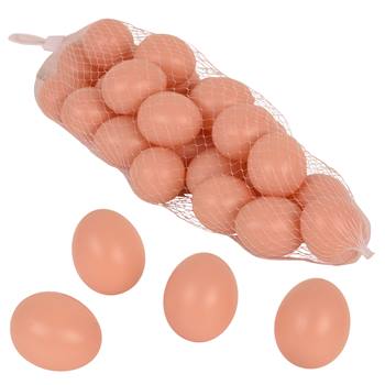 25x OLBA Plastic eieren voor leghennen, 48mm, bruin