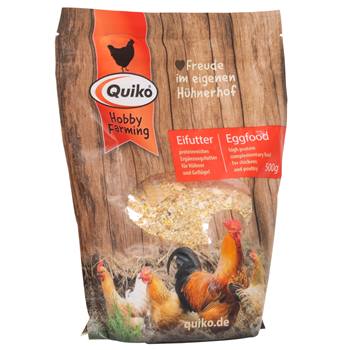 QUIKO Hobby Farming eivoer, eiwitrijk aanvullend diervoeder voor kippen en pluimvee, 500 g