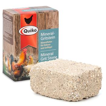 QUIKO Hobby Farming mineraalsteen met grit - mineraalvoer voor kippen en pluimvee, 900 g