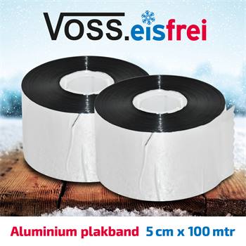 2x VOSS.eisfrei aluminium plakband, 50 m x 5 cm, voor vorstbeschermings-verwarmingskabel