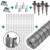 50 meter Premium wildgaas complete set 160/15/15+ Z-profielpalen + klemmen + kappen + paalhouders