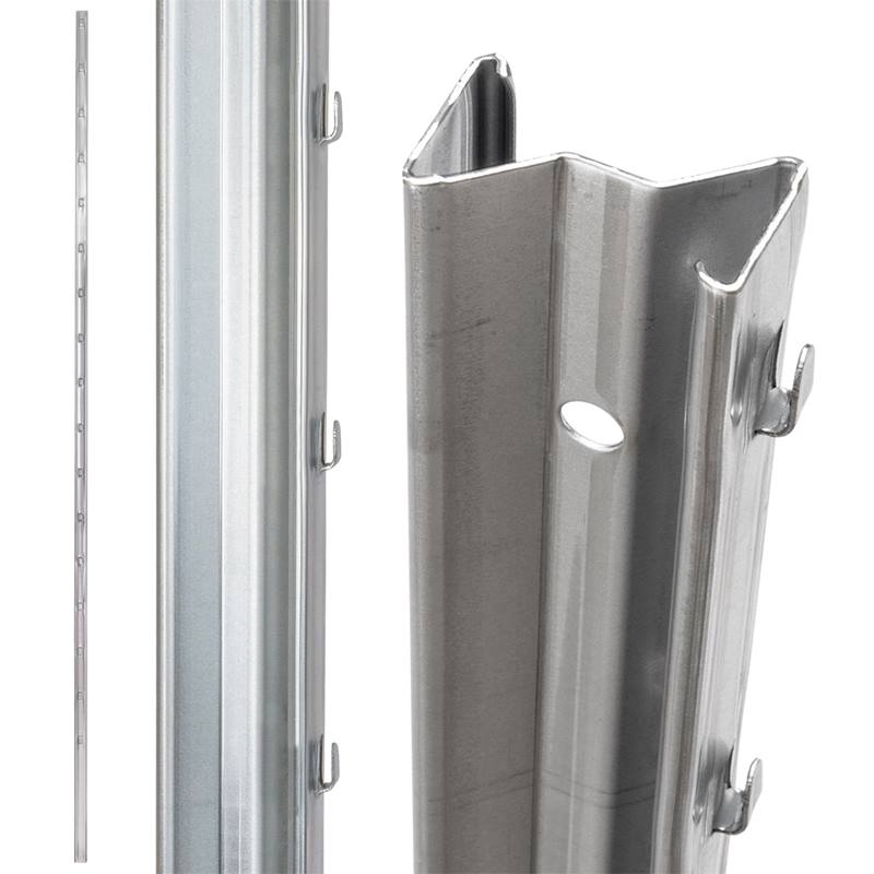 Grote weergave van de fotogalerij 50 meter Premium wildgaas complete set 160/24/15+ Z-profielpalen + staaldraad + draadspanners