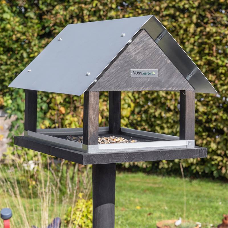Autonoom Boomgaard vertaler Vogelvoederhuis Paris, exclusief staand Deens design voederstation met  opstelvoet voor vogels