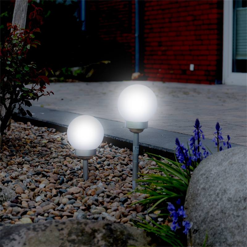 haar spellen Bediening mogelijk VOSS.garden tuinverlichting op zonne-energie "Apollos", solar bollamp voor  tuin & balkon